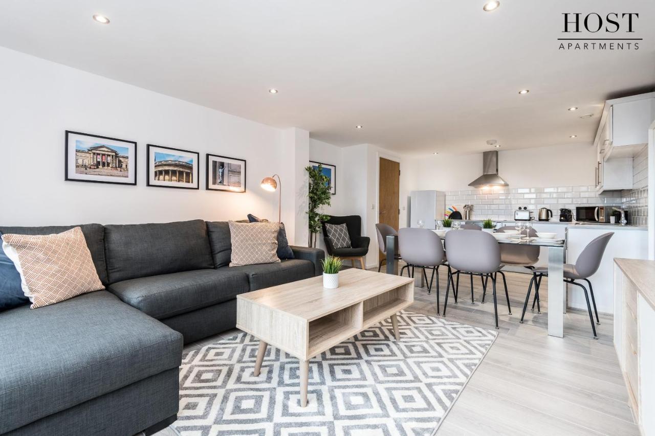 Host Apartments - Contemporary 3 Bed Apt With Balcony - Perfect For Long Stays Liverpool Luaran gambar